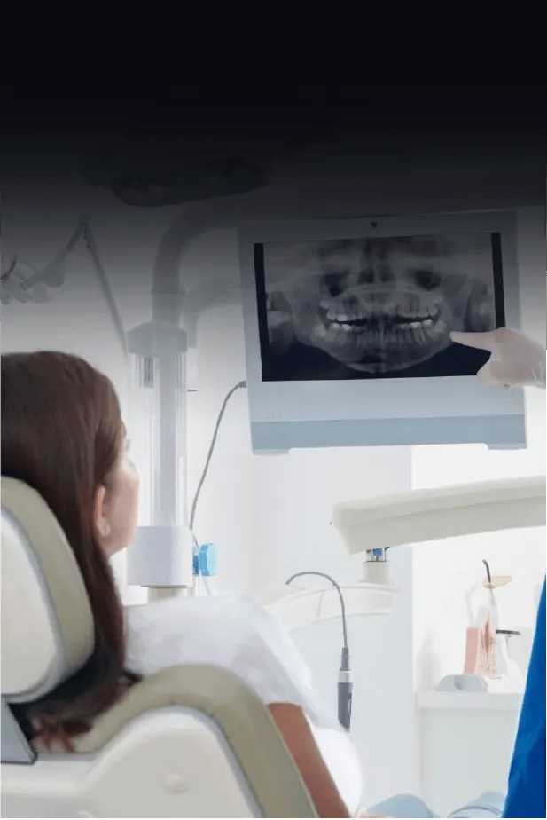 Reviewing a wisdom-tooth X-ray